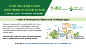 Prioritization and Structuring of Climate Projects